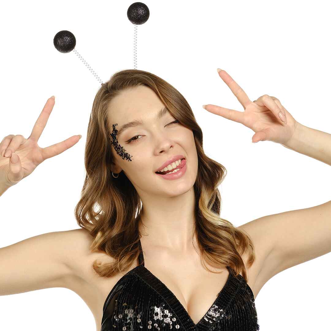 glowing alien headband space head boppers aliens costume holographic alien accesory accessory ears