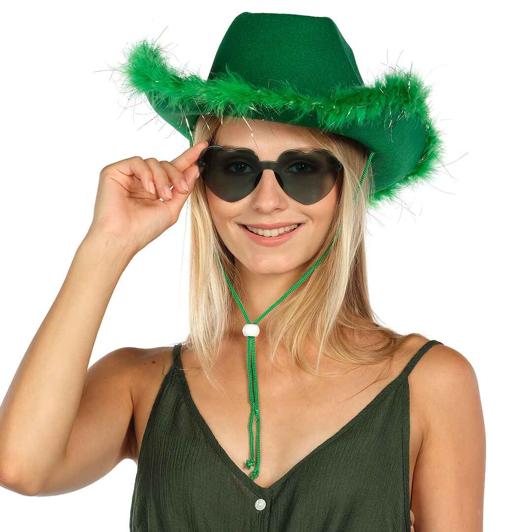 Cow Girl Costume Accessories - Fun Bride Western Rodeo Party Hats