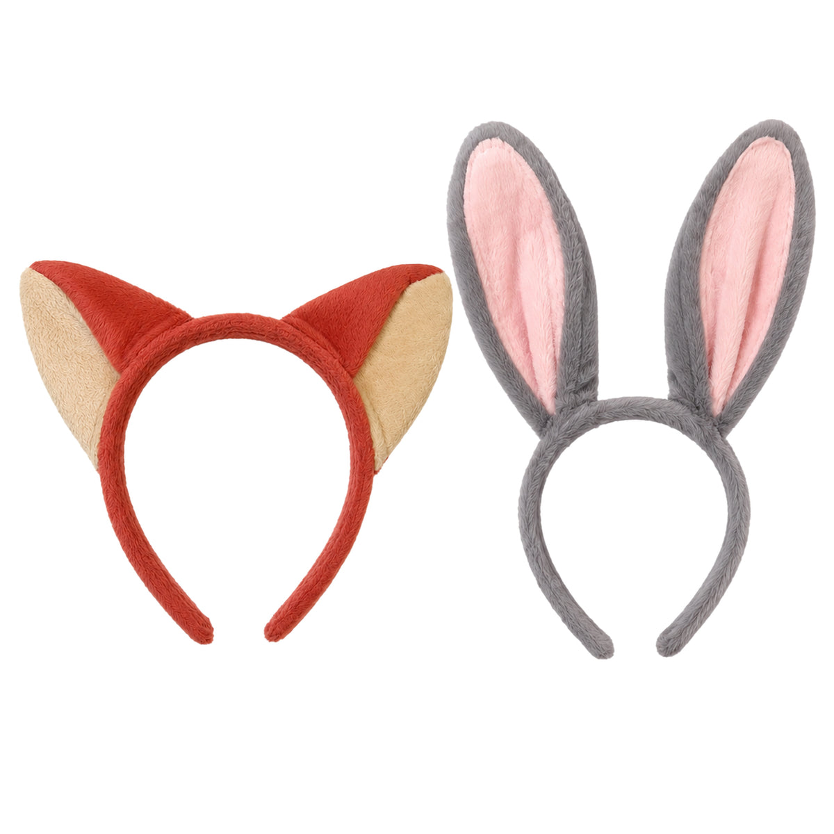 Bunny & Fox Ears Headband Costume Set