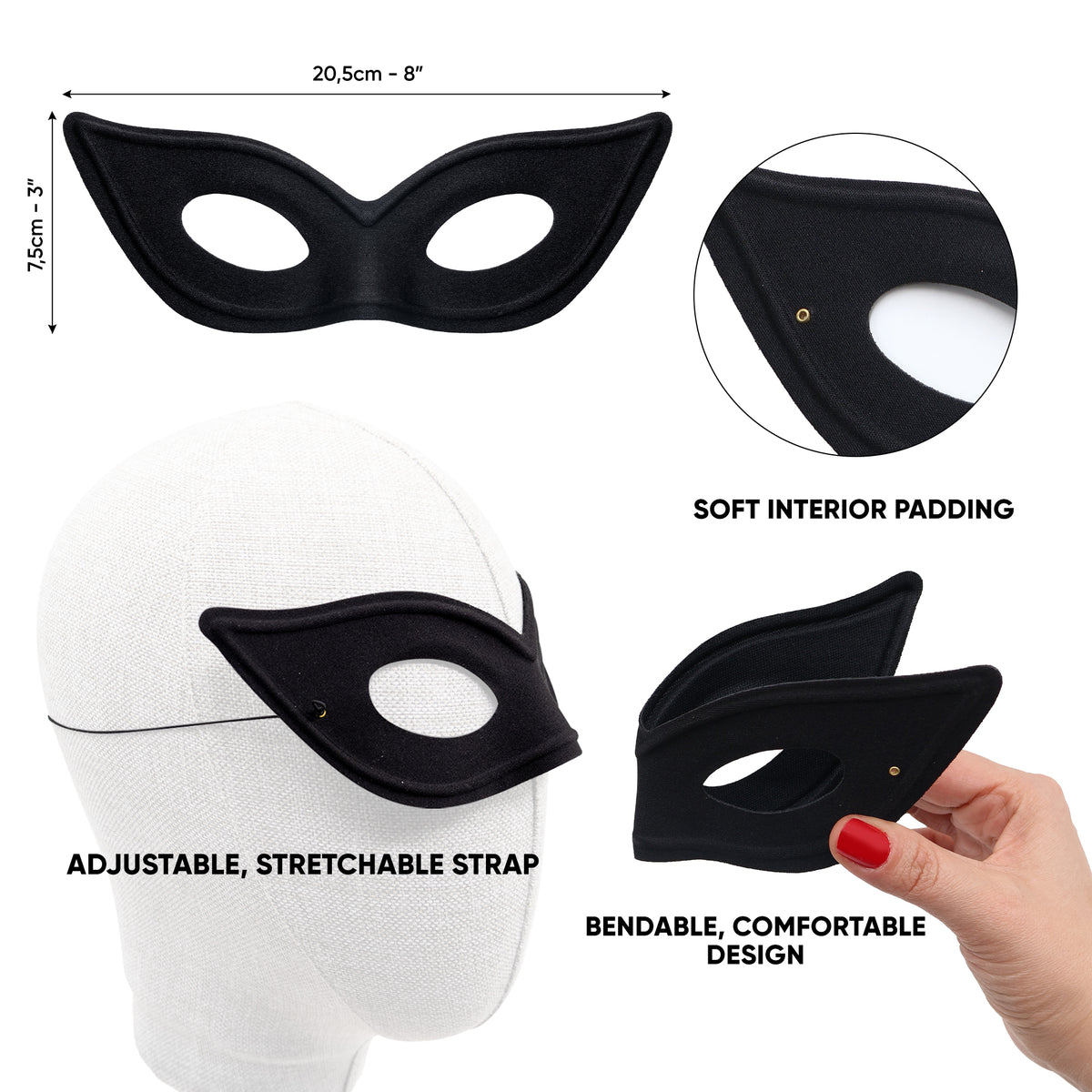 Cat Ear Headband with Cat Mask - FUNCREDIBLE