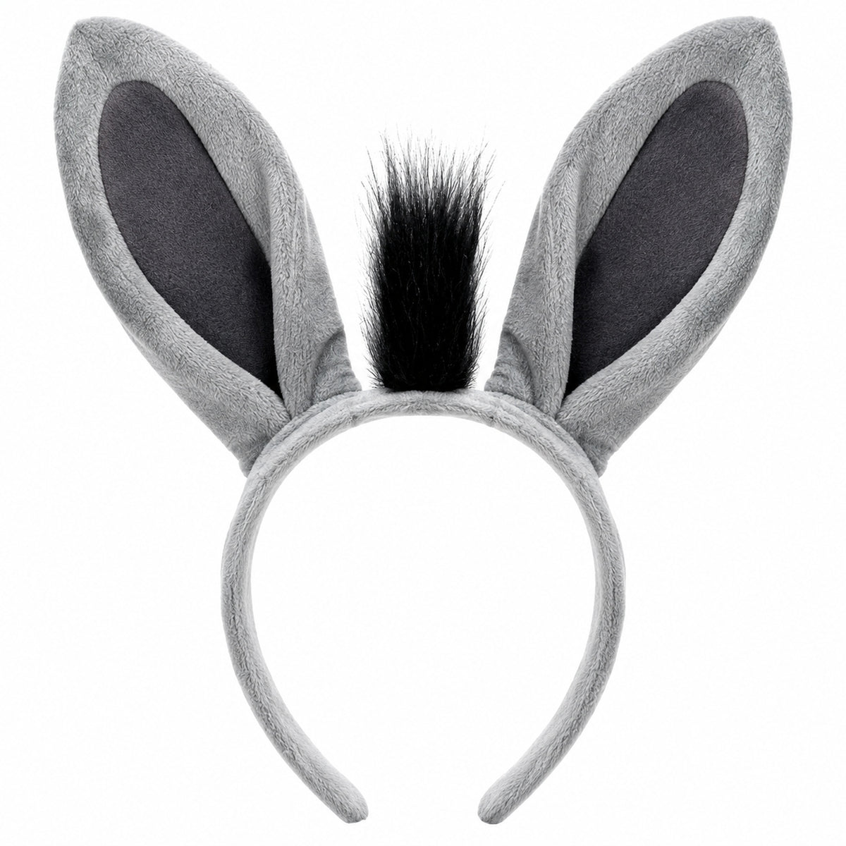 Gray Donkey Ears Costume Headband