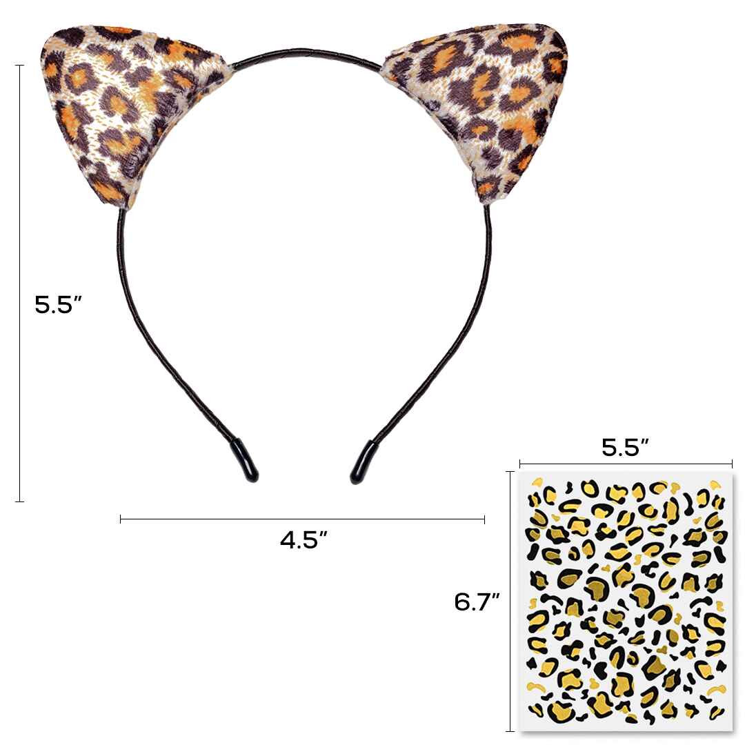 same day delivery cheetah eeyire leopard ears for women xheetah ears  diademas de animales