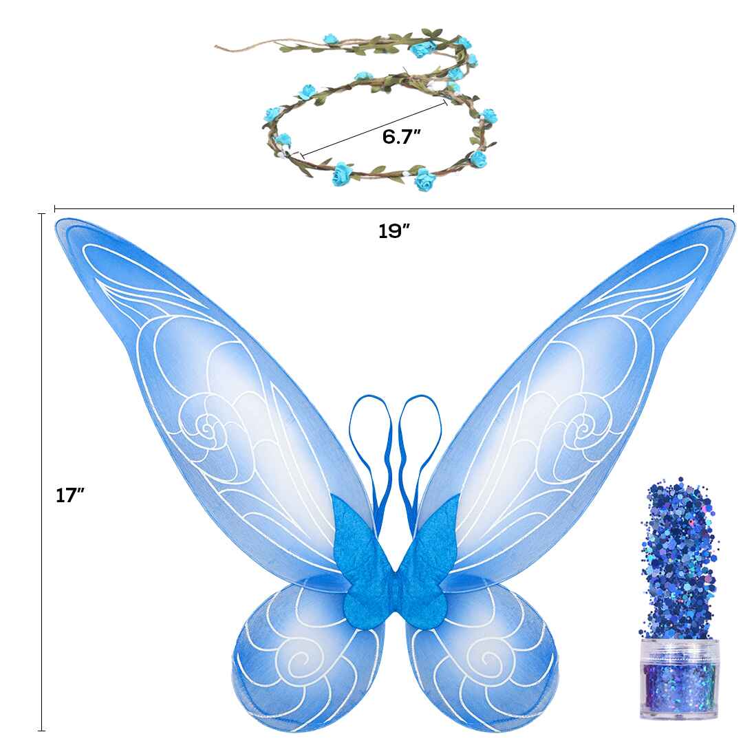 shiny wings  angel baby bottom cute fairy love ranger wings blue jay wings cosy wings winter fairy