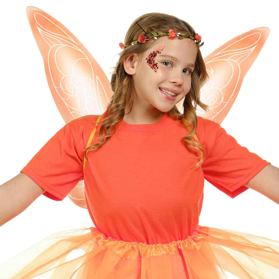 alas de hada para mujer fairt tail flora winx costume orangemist fariy wings clear wings tooth 