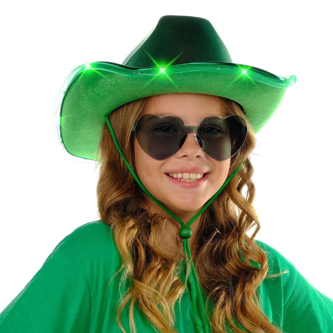 St patricks day cowboy hat women cowboy hat for women light up cowboy hat 