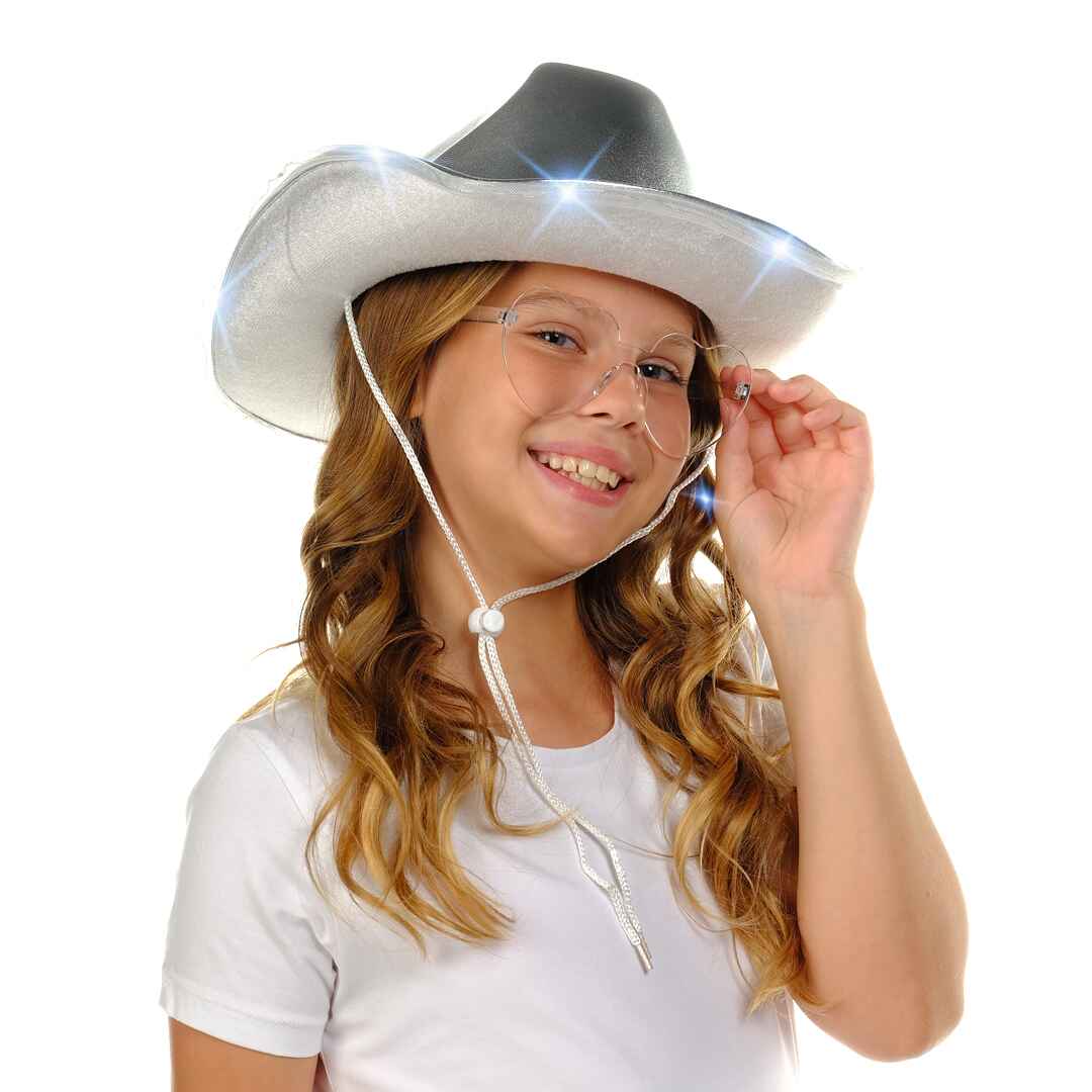 sparkle cowgirl hat white cowgirl hat fuzzy st patricks day cowboy hat  white costume accessories