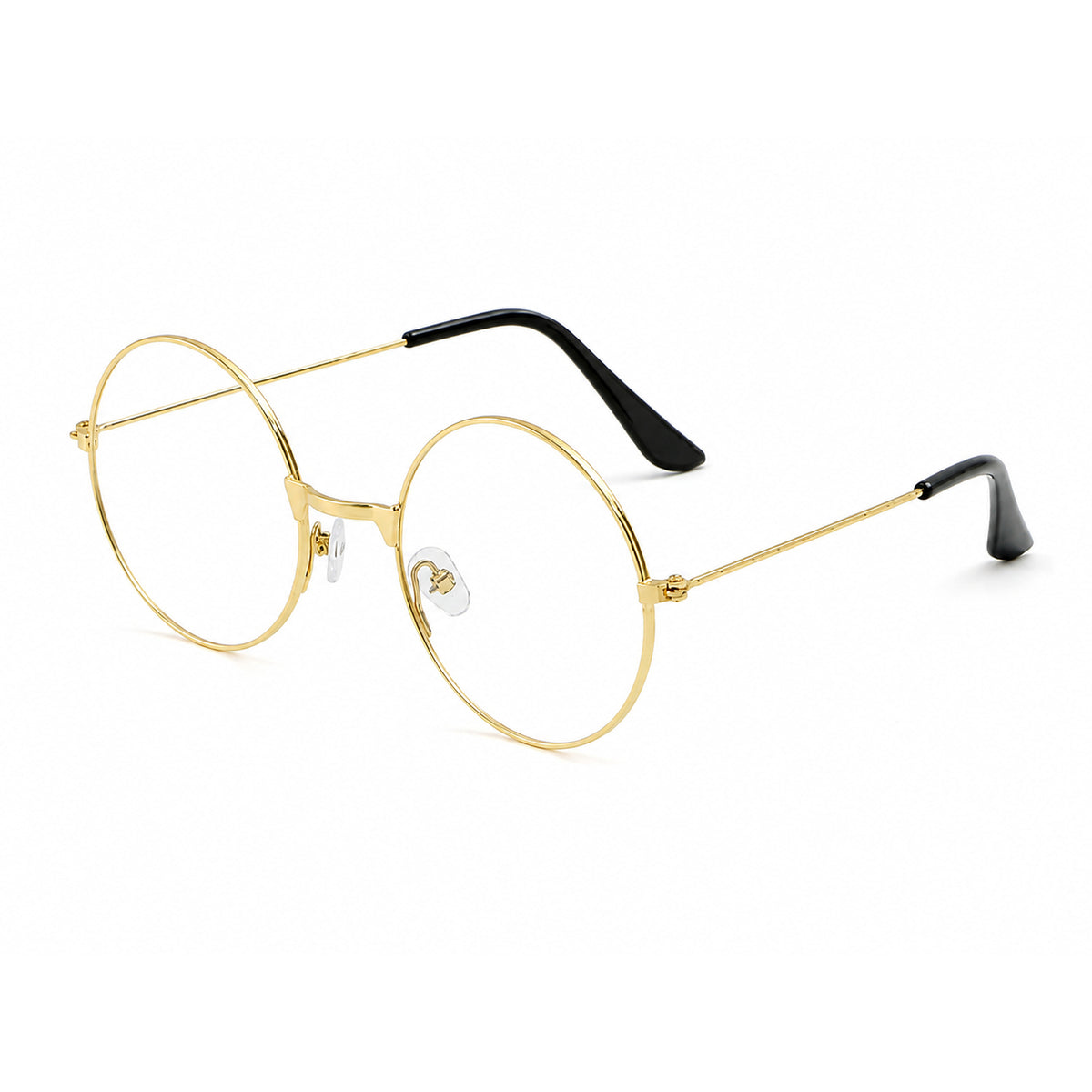 Round Gold Wire-Style Costume Glasses