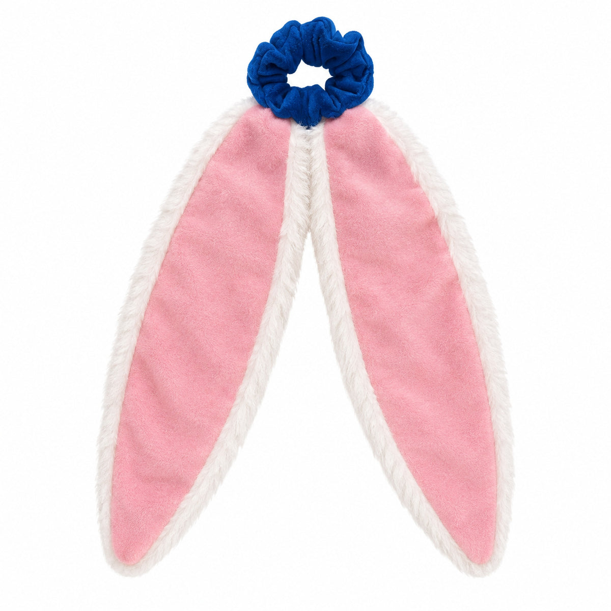 White Bunny Ears Scrunchie Hair Tie