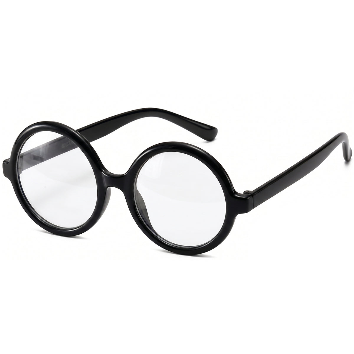 Round Black Wizard Costume Glasses